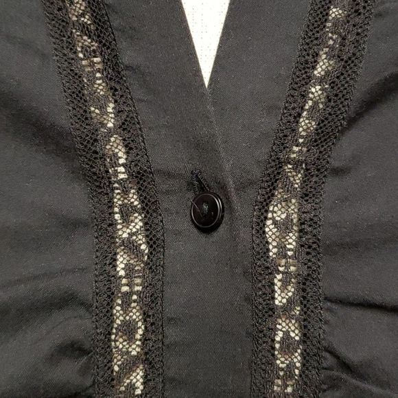 Daniel 🖤🖤 Hetcher Black Blouse Shirt Top - Picture 5 of 11